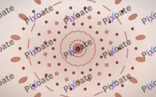 Dawn Rose Mandala II — light orange, brown and white mandala background, variation II