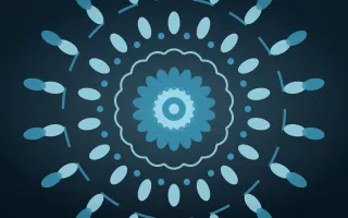 Deep Ocean Mandala II — dark blue and teal mandala background, variation II