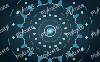 Deep Ocean Mandala III — dark blue and teal mandala background, variation III