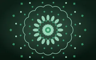 Emerald Shrine Mandala — dark green and black mandala background