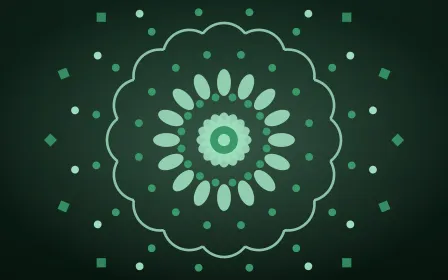Emerald Shrine Mandala — dark green and black mandala background