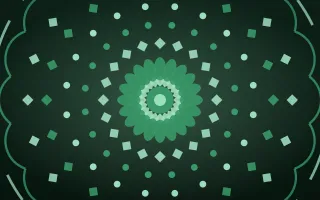 Emerald Shrine Bloom Mandala — dark green and black mandala background