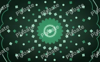 Emerald Shrine Bloom Mandala — dark green and black mandala background