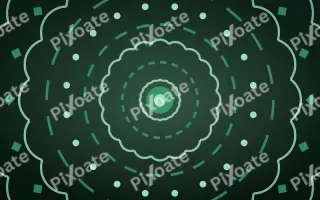 Emerald Shrine Bloom Mandala II — dark green and black mandala background, variation II