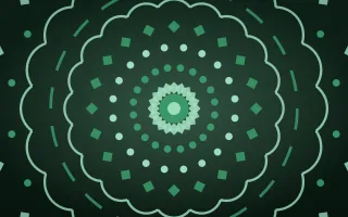 Emerald Shrine Bloom Mandala III — dark green and black mandala background, variation III