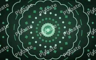 Emerald Shrine Bloom Mandala III — dark green and black mandala background, variation III