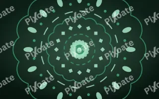Emerald Shrine Mandala III — dark green and black mandala background, variation III