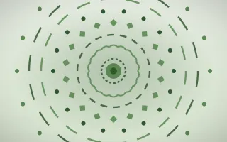 Fern Mandala III — light green and white mandala background, variation III