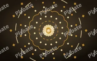 Golden Temple Mandala II — dark gold, yellow and black mandala background, variation II