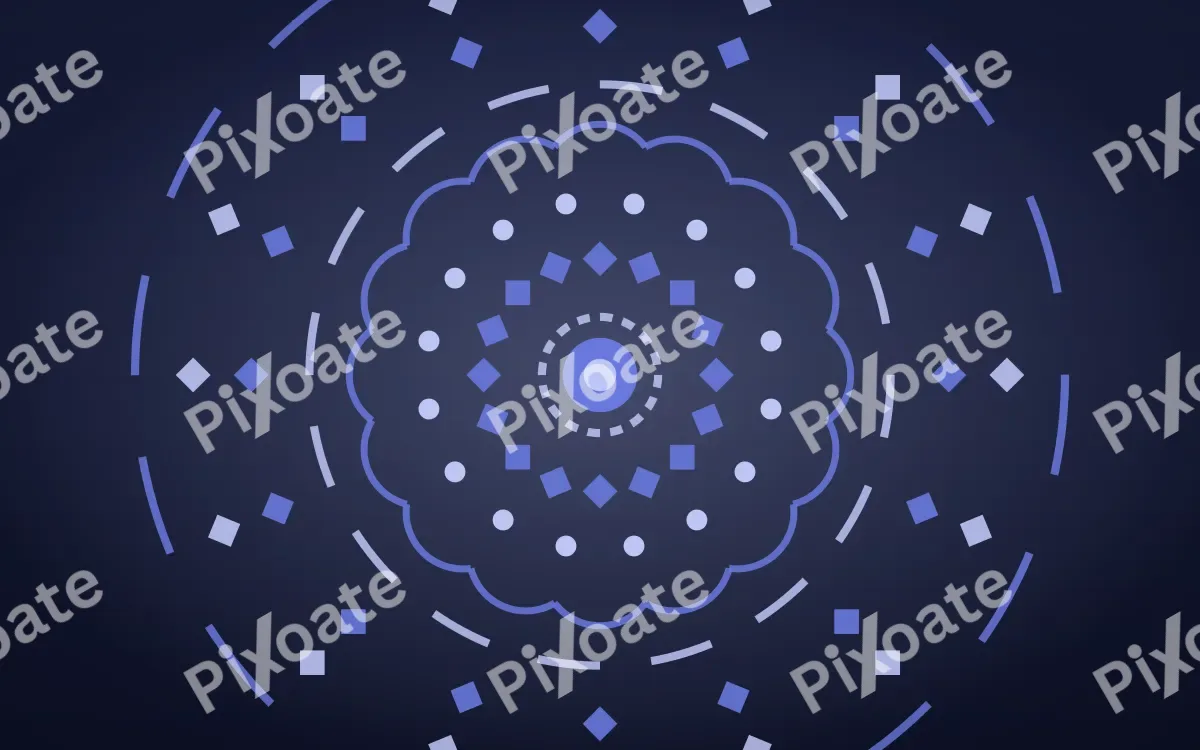 Indigo Night Mandala — dark blue mandala background