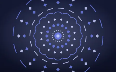 Indigo Night Mandala — dark blue mandala background