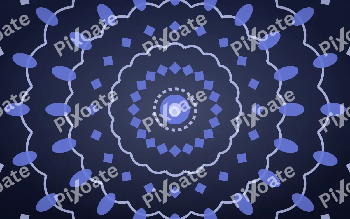 Indigo Night Bloom Mandala — dark blue mandala background
