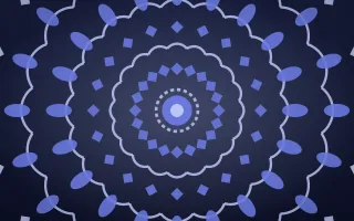 Indigo Night Bloom Mandala — dark blue mandala background