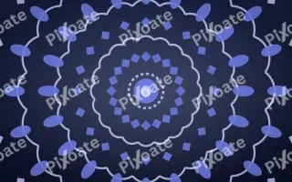 Indigo Night Bloom Mandala — dark blue mandala background