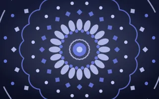 Indigo Night Bloom Mandala II — dark blue mandala background, variation II
