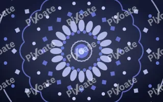 Indigo Night Bloom Mandala II — dark blue mandala background, variation II