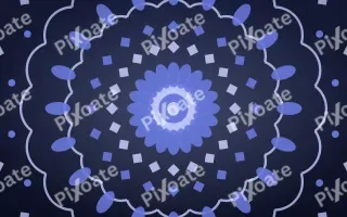 Indigo Night Bloom Mandala III — dark blue mandala background, variation III