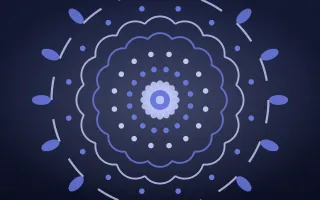 Indigo Night Mandala II — dark blue mandala background, variation II