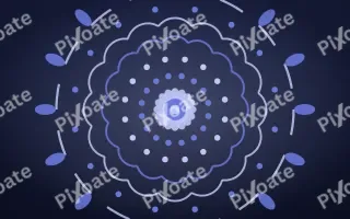 Indigo Night Mandala II — dark blue mandala background, variation II