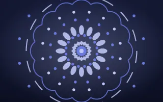 Indigo Night Mandala III — dark blue mandala background, variation III