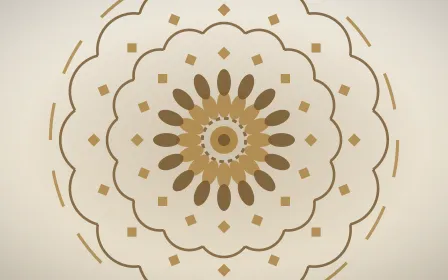 Ivory Sand Mandala — light orange, brown and beige mandala background