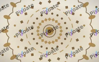 Ivory Sand Bloom Mandala — light orange, brown and beige mandala background