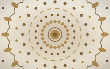 Ivory Sand Bloom Mandala — light orange, brown and beige mandala background