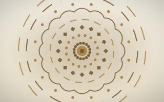Ivory Sand Mandala II — light orange, brown and beige mandala background, variation II