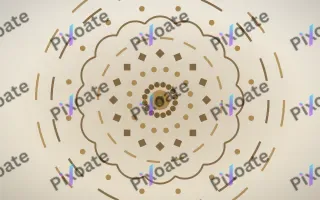 Ivory Sand Mandala II — light orange, brown and beige mandala background, variation II