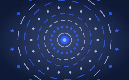 Klein Radial — dark blue mandala background