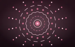 Lotus Rose Mandala — dark pink mandala background