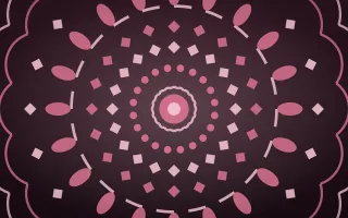 Lotus Rose Bloom Mandala II — dark pink mandala background, variation II