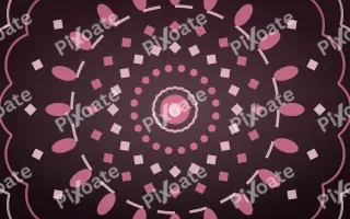 Lotus Rose Bloom Mandala II — dark pink mandala background, variation II