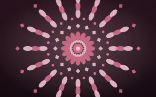 Lotus Rose Mandala II — dark pink mandala background, variation II