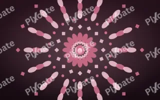 Lotus Rose Mandala II — dark pink mandala background, variation II