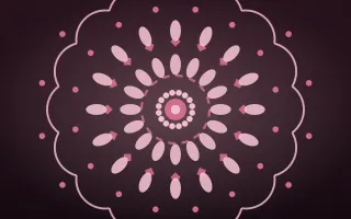 Lotus Rose Mandala III — dark pink mandala background, variation III