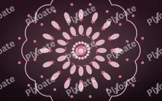 Lotus Rose Mandala III — dark pink mandala background, variation III