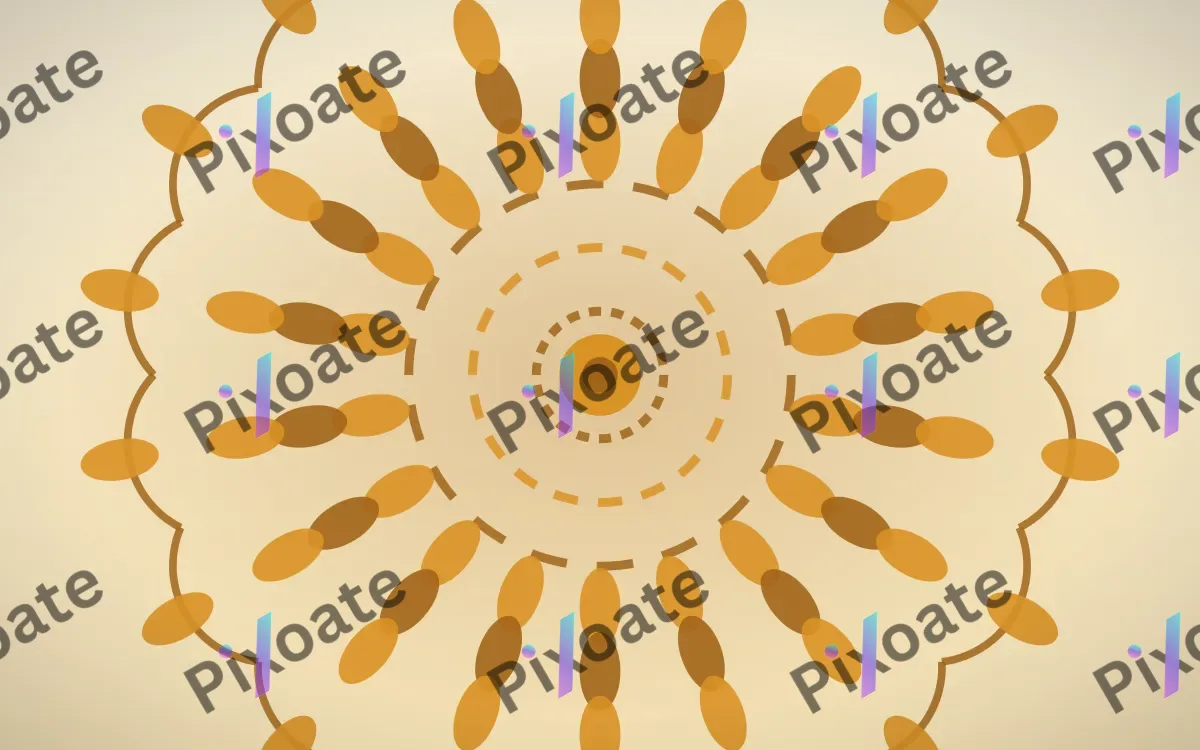 Marigold Mandala — light orange, brown and beige mandala background