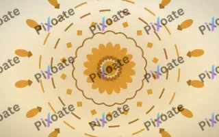 Marigold Mandala III — light orange, brown and beige mandala background, variation III