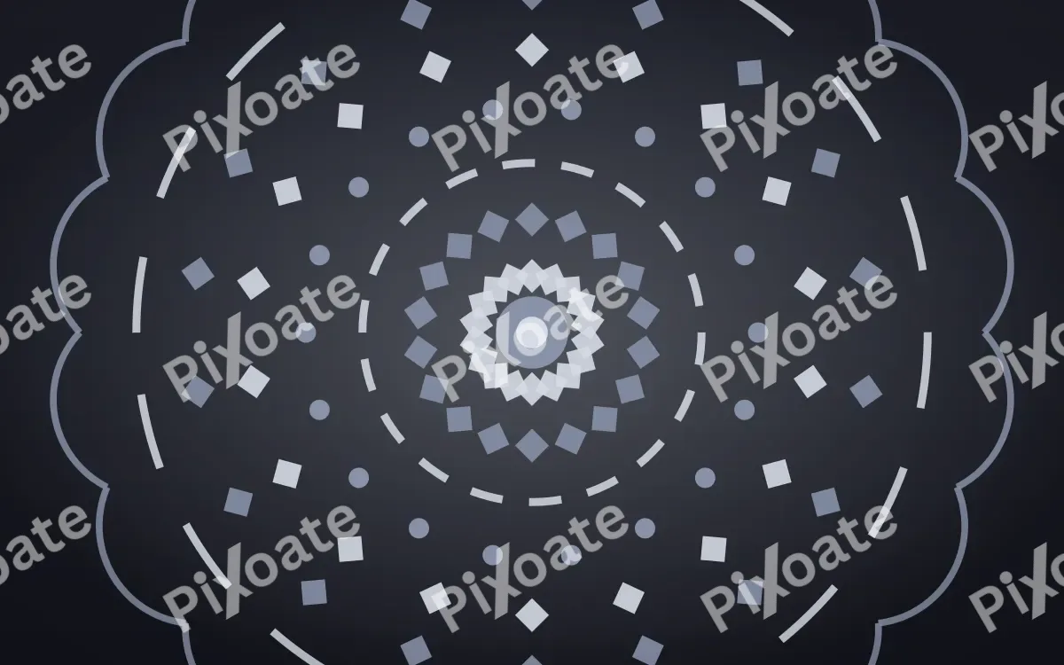 Midnight Silver Mandala — dark blue and grey mandala background