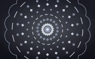 Midnight Silver Mandala — dark blue and grey mandala background