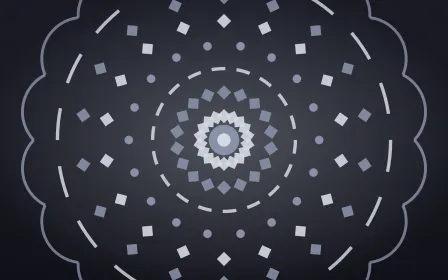 Midnight Silver Mandala — dark blue and grey mandala background