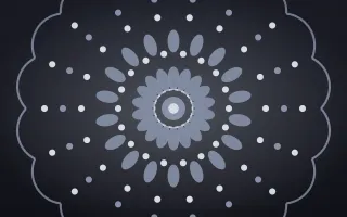 Midnight Silver Mandala II — dark blue and grey mandala background, variation II