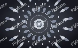 Midnight Silver Mandala III — dark blue and grey mandala background, variation III