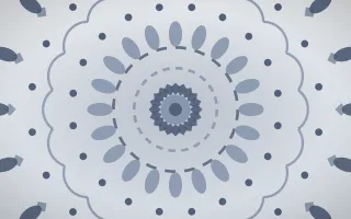 Moonstone Bloom Mandala III — light blue and white mandala background, variation III