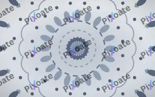 Moonstone Bloom Mandala III — light blue and white mandala background, variation III