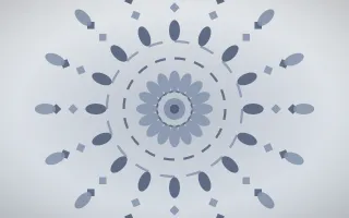 Moonstone Mandala II — light blue and white mandala background, variation II