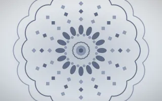 Moonstone Mandala III — light blue and white mandala background, variation III