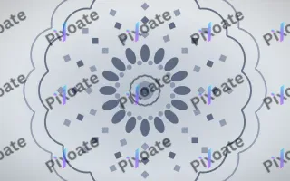 Moonstone Mandala III — light blue and white mandala background, variation III