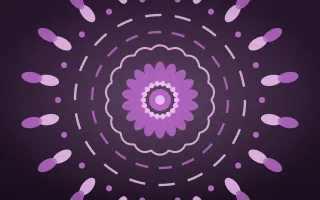 Orchid Glow Mandala — dark purple and pink mandala background